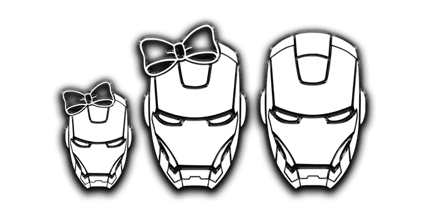 IRON MAN Family Sticker